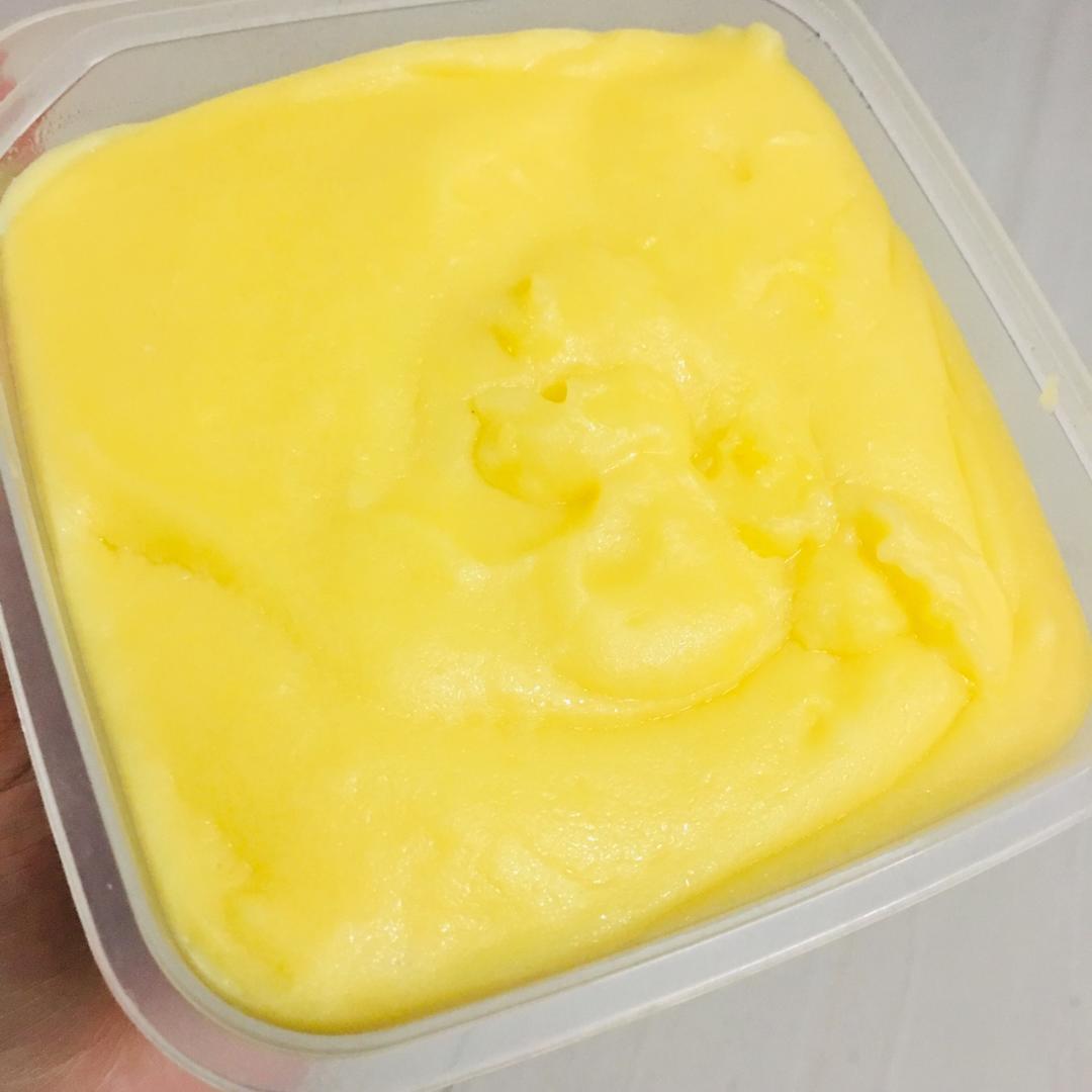 爱心奶黄馅（炒出来的奶黄馅）