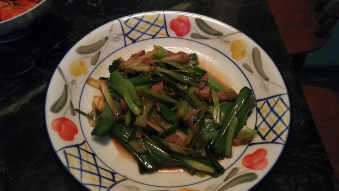 肉丝炒大蒜