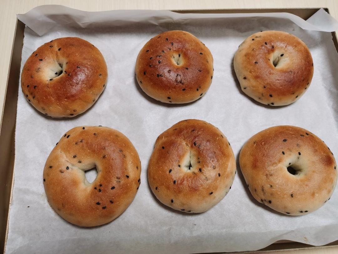 贝果🥯面包【原味贝果🥯、黑芝麻贝果🥯】