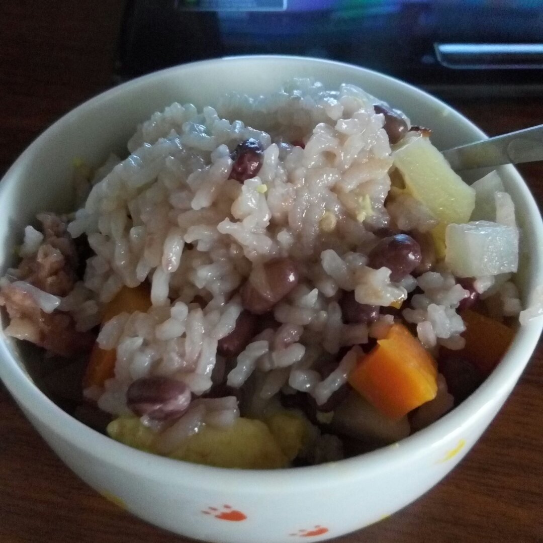 电饭锅版香菇腊肠饭