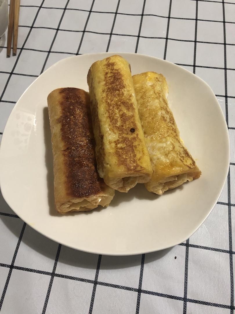 ㊙️5分钟搞定❗️会爆浆的芝士火腿吐司卷❗️