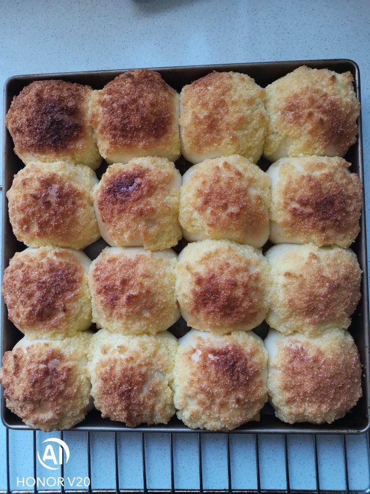 椰蓉餐包（一次发酵，玉米油版，或黄油）