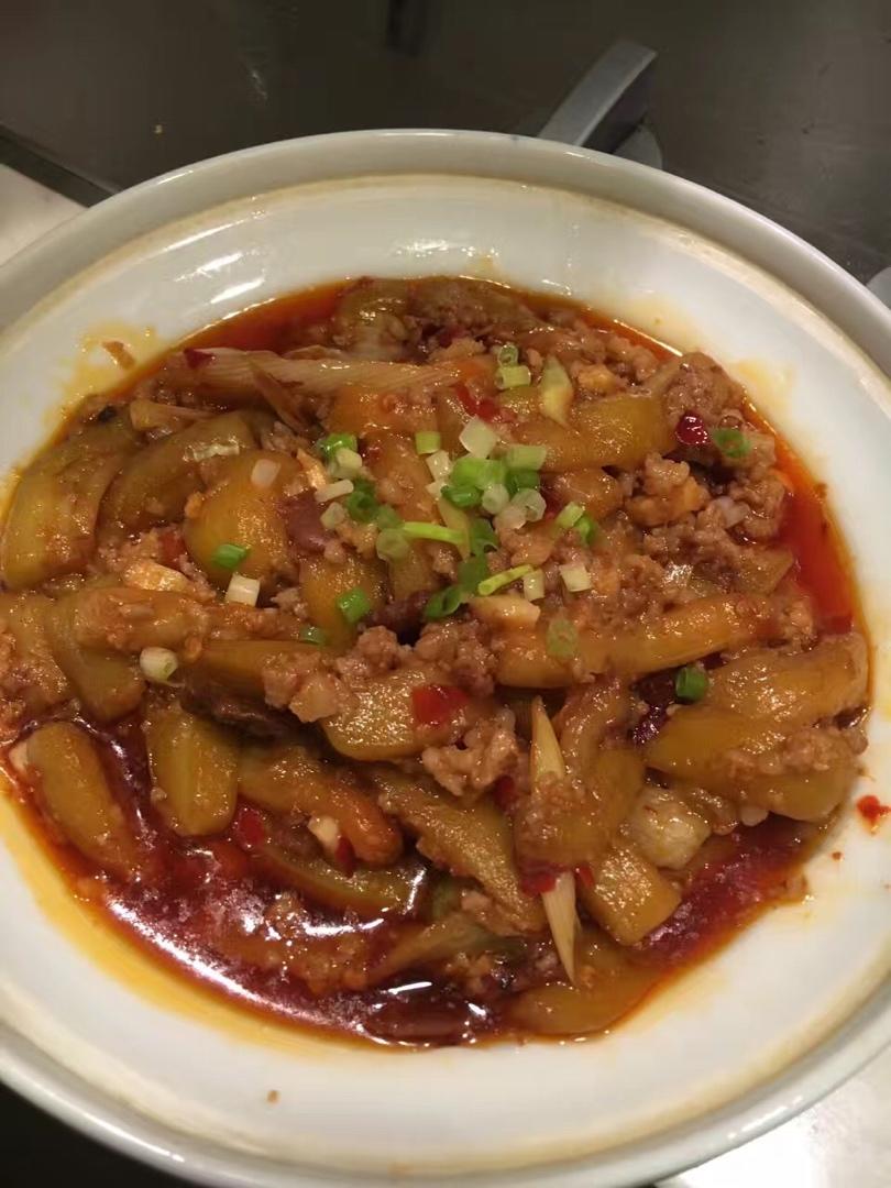 红烧肉沫茄子