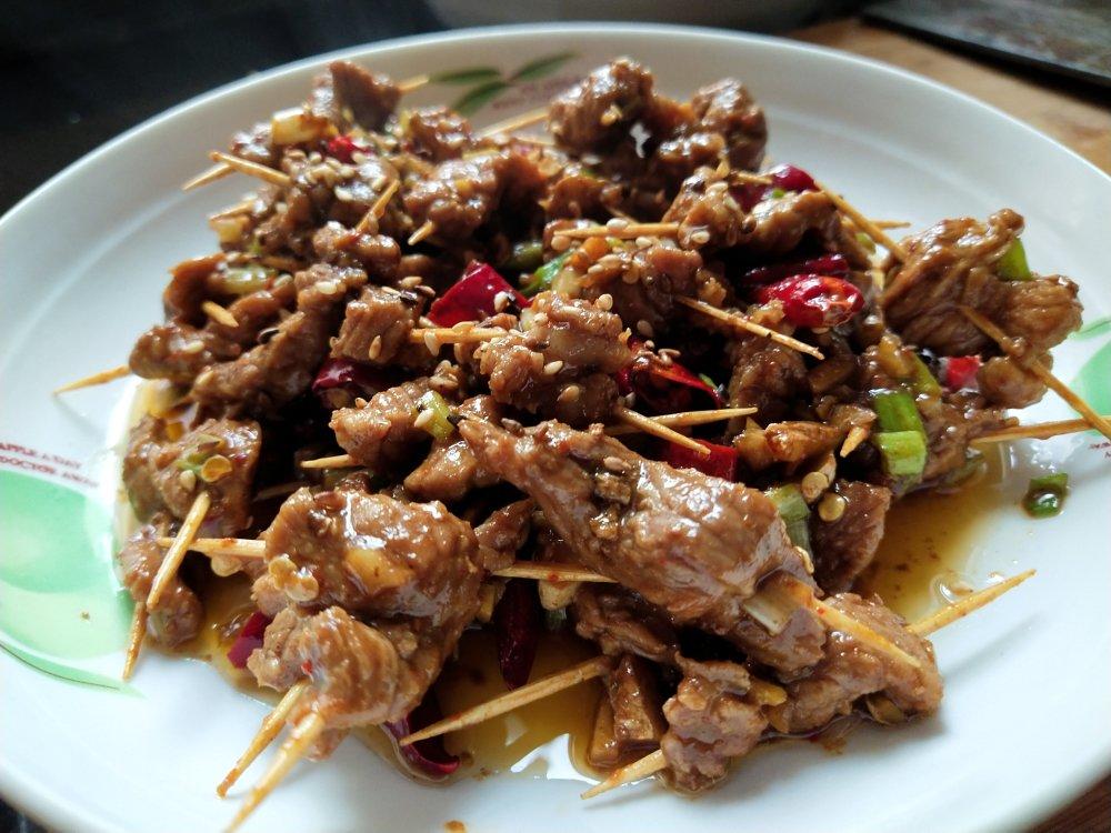 麻辣牙签牛肉