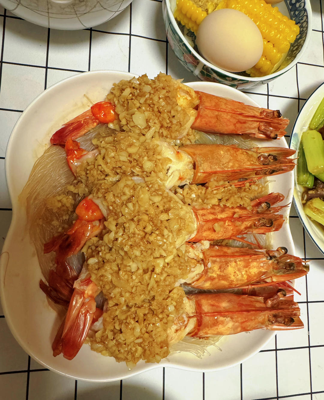 蒜蓉粉丝黑虎虾🦐