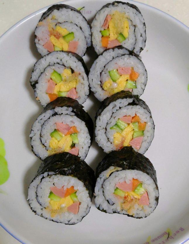 小杰aa做的家庭版寿司 | 无寿司醋,无寿司米版本