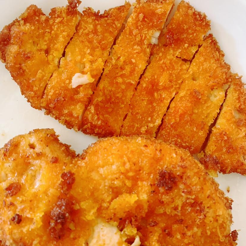 无油烤鸡排（面包糠鸡胸肉）