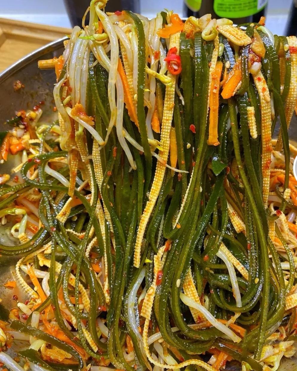 【凉拌减脂海带豆皮的做法步骤图,怎么做好吃】goddess888_下厨房