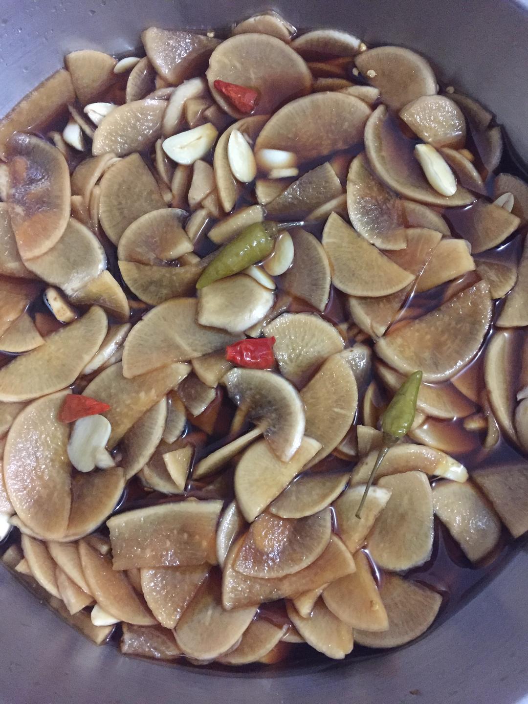 爽口的腌萝卜的做法