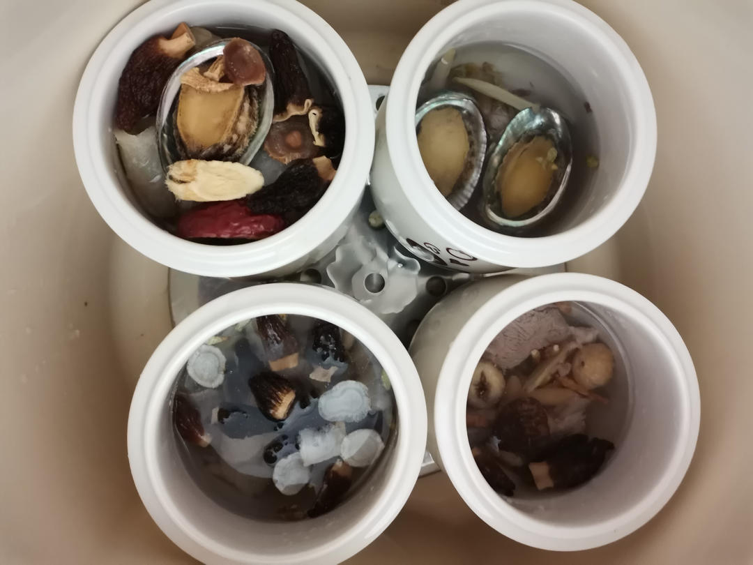 黑蒜陈皮羊肚菌瑶柱无花果响螺片瘦肉饼汤
