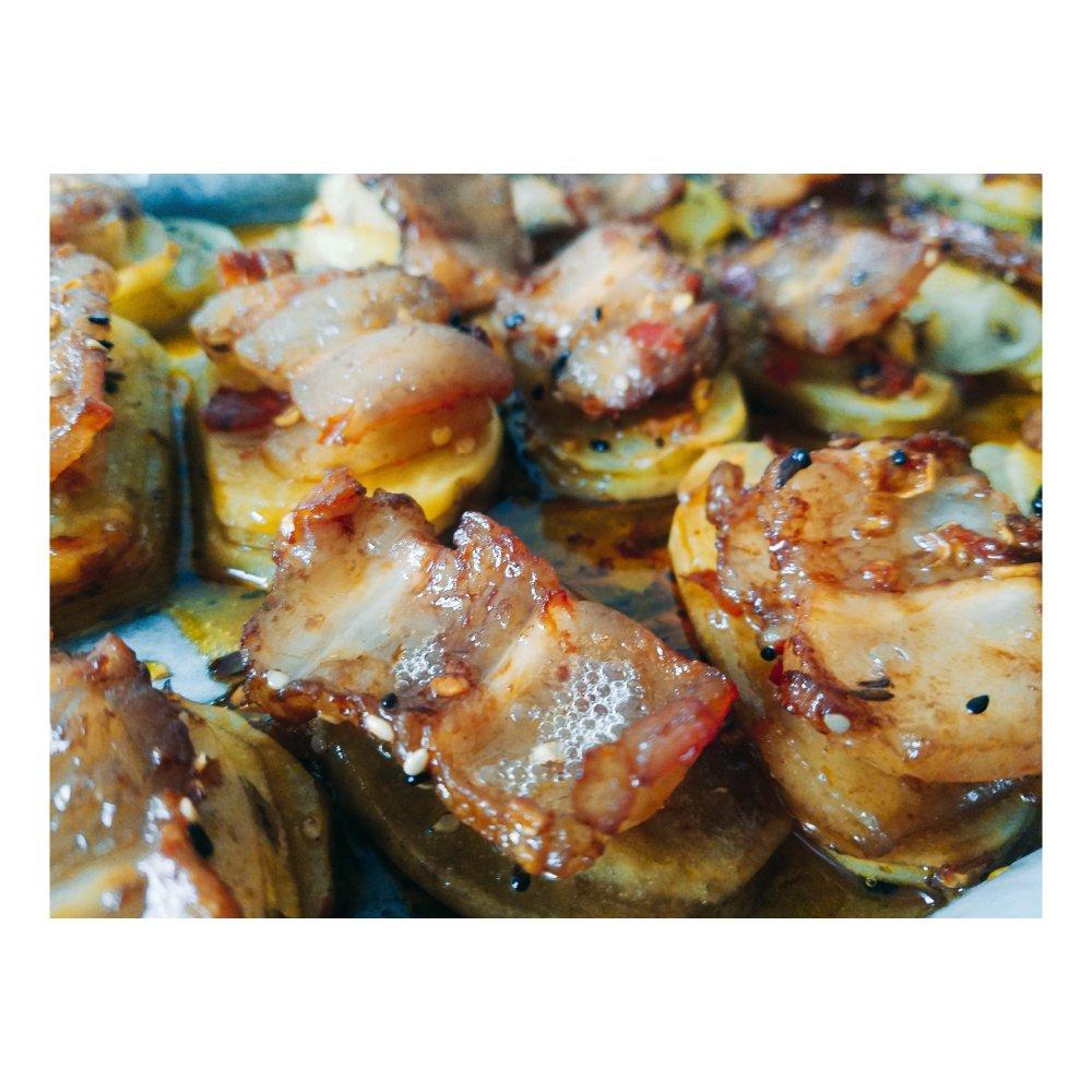 烤箱版土豆烤五花肉