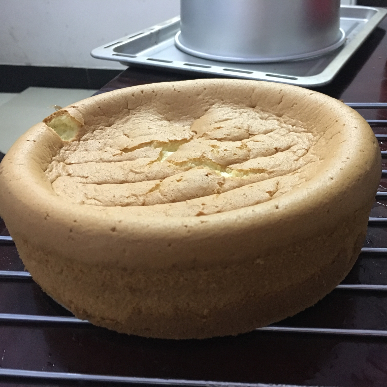 超好记八寸戚风蛋糕（后蛋法）