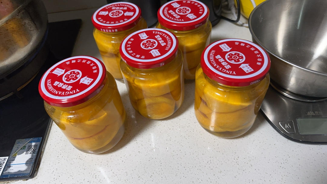 自制黄桃罐头