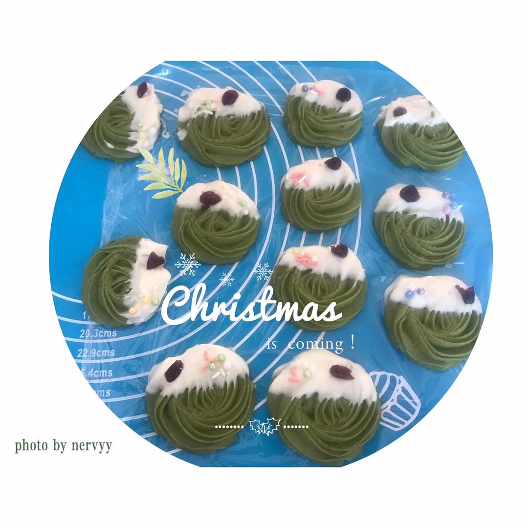【圣诞花环】抹茶曲奇