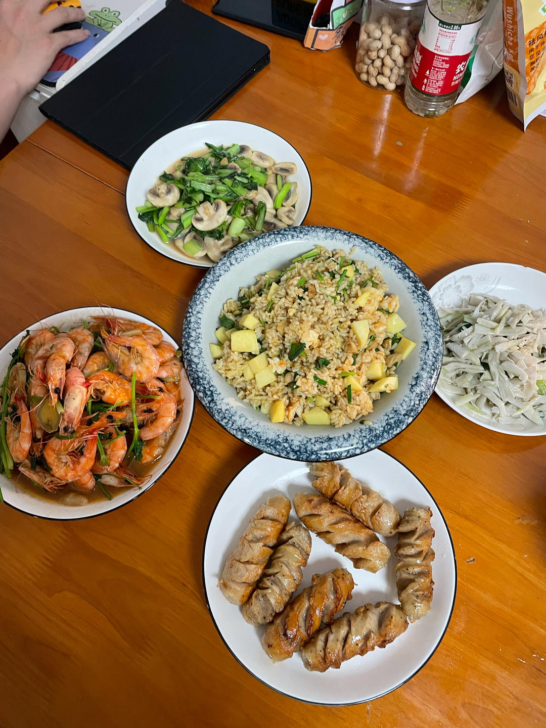 黑暗炒饭之苹果咖喱香菜炒饭