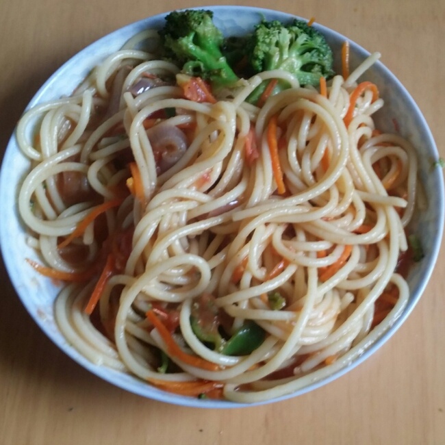 蒜香番茄意面