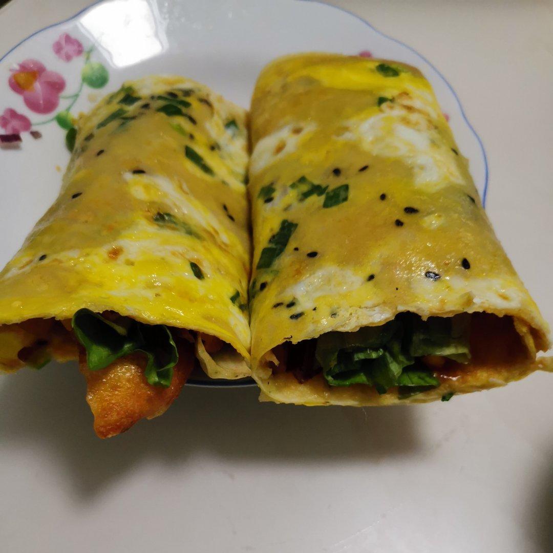 平底锅版煎饼果子