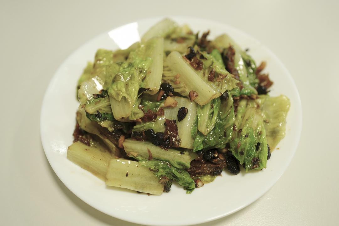 豆豉鲮鱼生菜