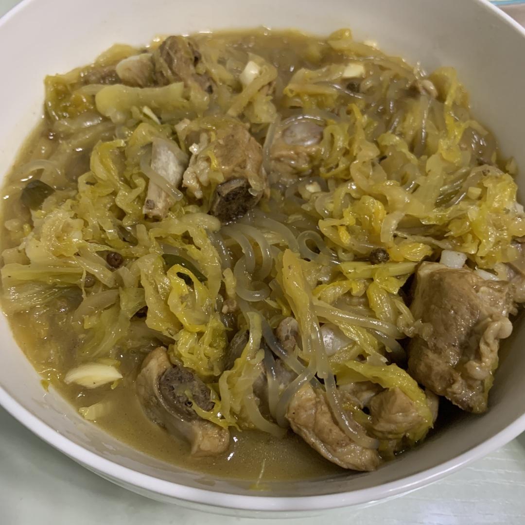 酸菜炖排骨