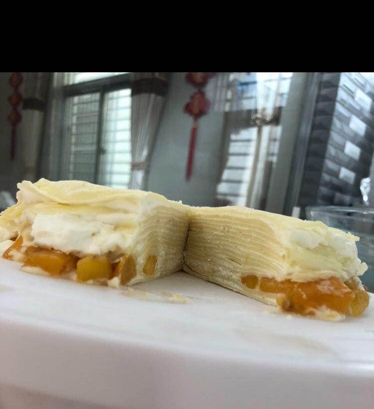 芒果千层蛋糕，100%成功告别煎皮无能