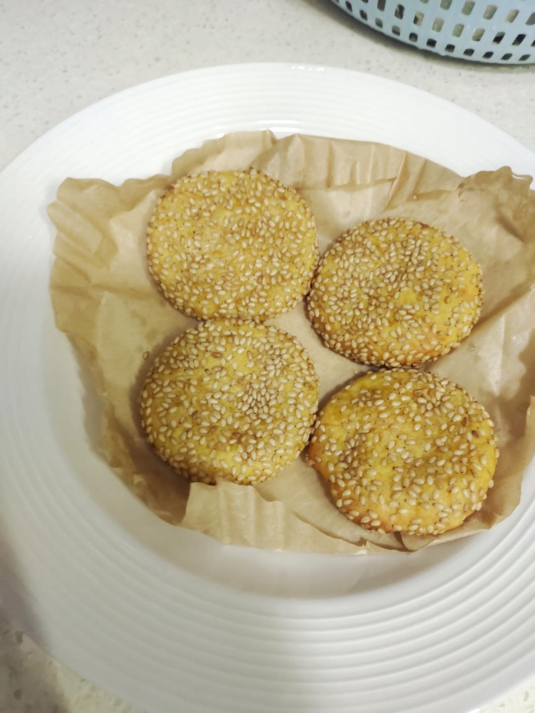 空气炸锅炸南瓜糯米饼