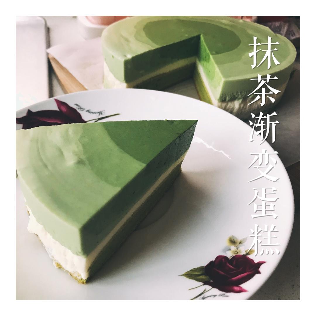 渐变抹茶慕斯蛋糕：我Amanda带着既美又作的抹茶甜点又来了！【曼食慢语】
