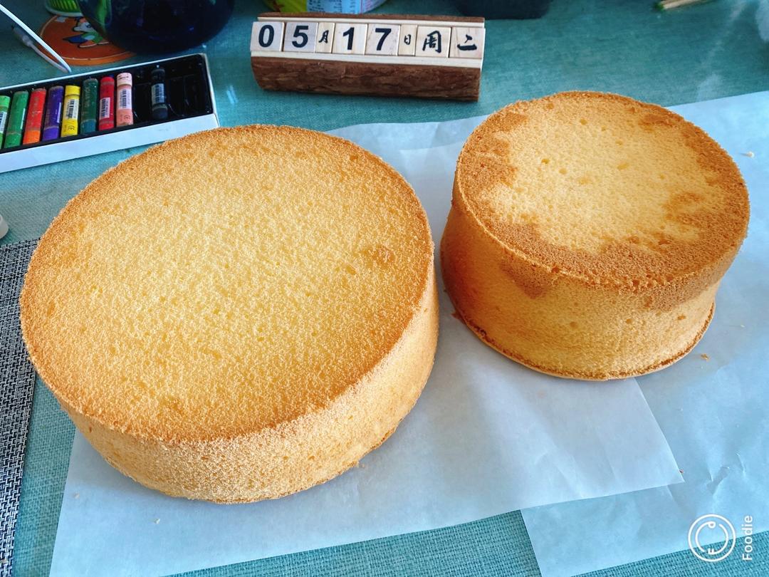 8寸戚风蛋糕坯