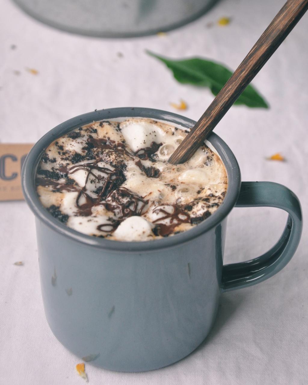 蜜柑mg做的棉花糖热可可