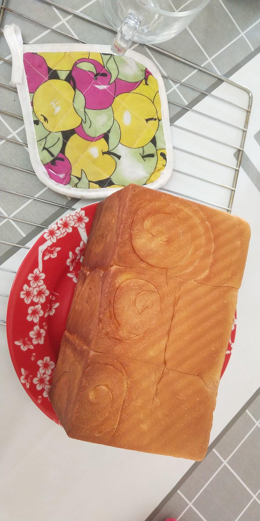 一次发酵纯奶手撕吐司面包（防止面团温度高的方法）B55