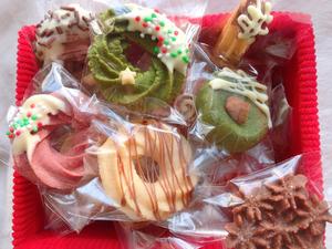 🎄圣诞雪花/拐杖/花环多种造型花式曲奇饼干的做法 步骤21