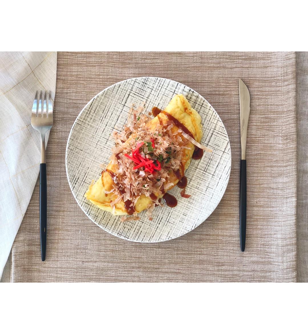 山芋ふわふわ焼き（大阪烧风味欧姆蛋、搬运自Tastemadejapan）