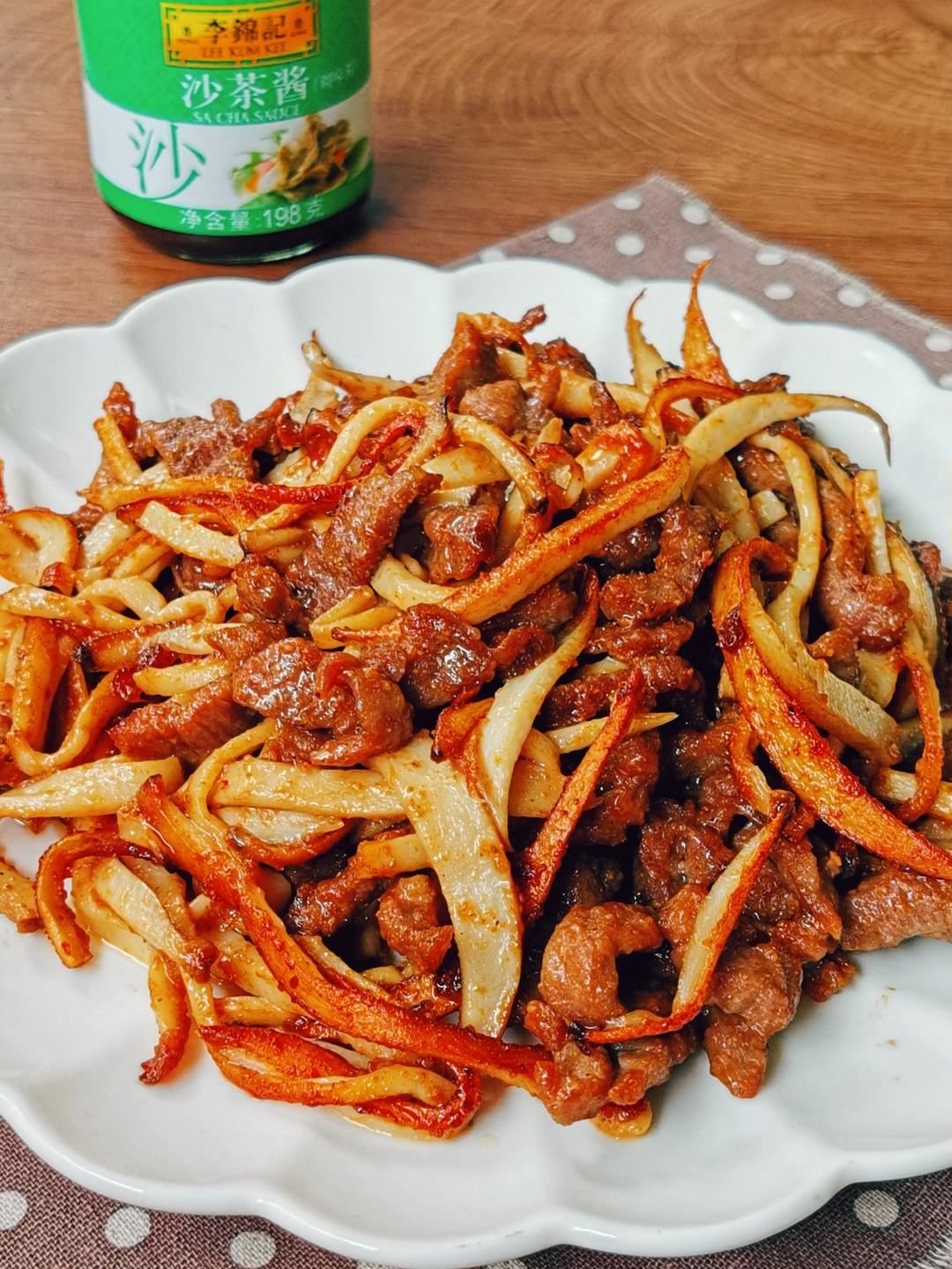 大师菜谱 | 沙茶杏鲍菇牛肉