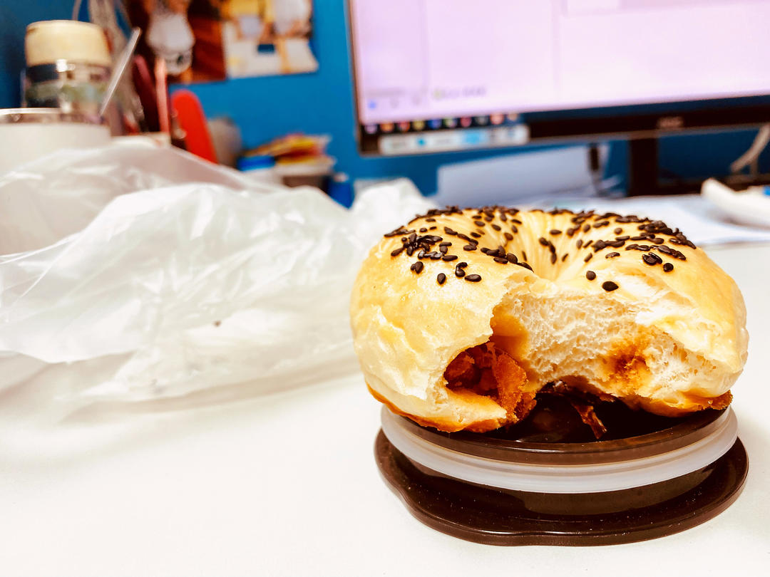 浓情芝士辣肉松贝果🥯令人心动的咸口贝果