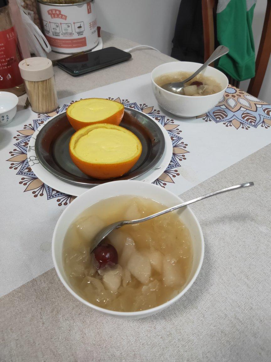 甜橙牛奶蛋羹