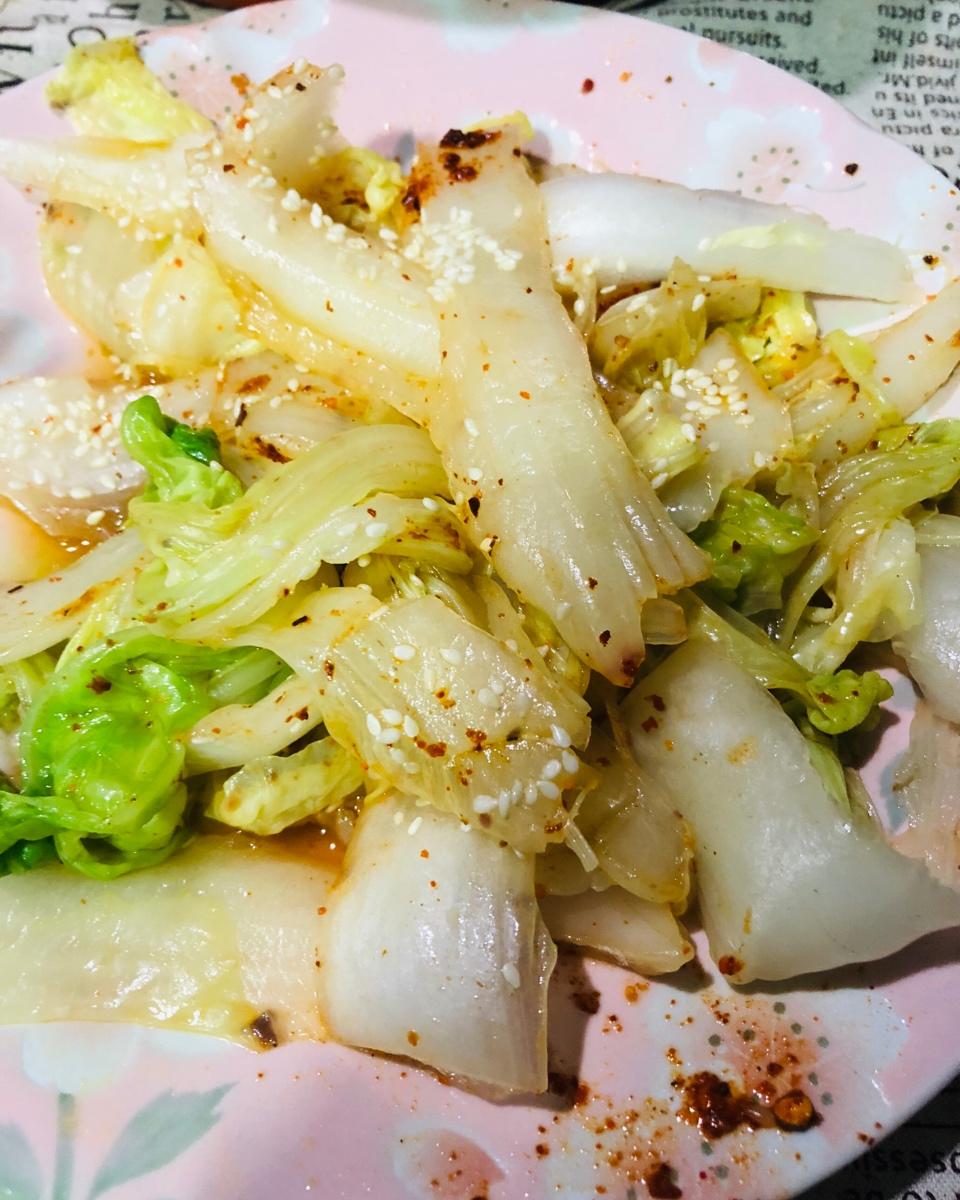 响油白菜