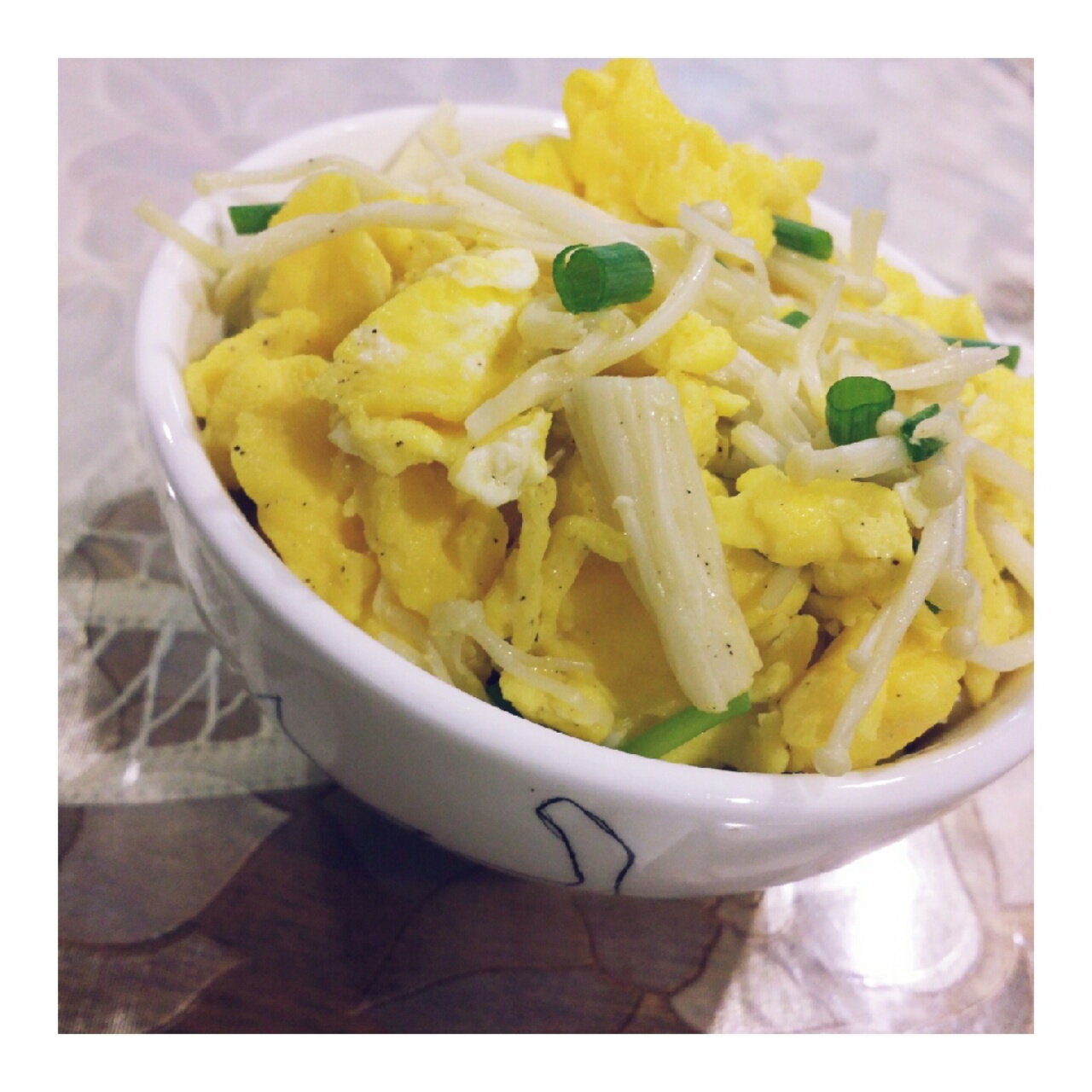 金针菇炒蛋