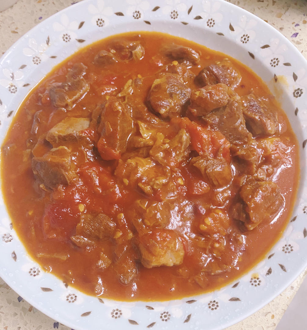 番茄炖牛肉
