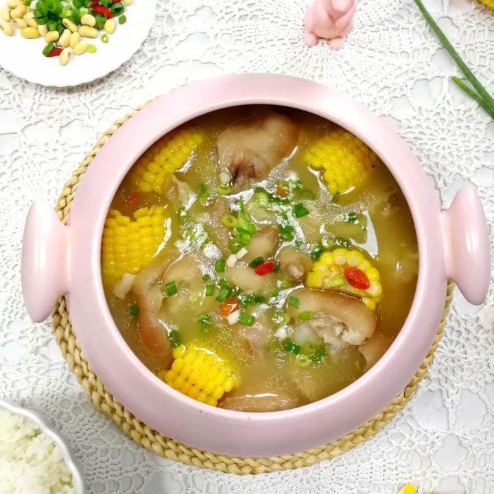 💯  喝出美丽！香猪手 甜玉米汤！