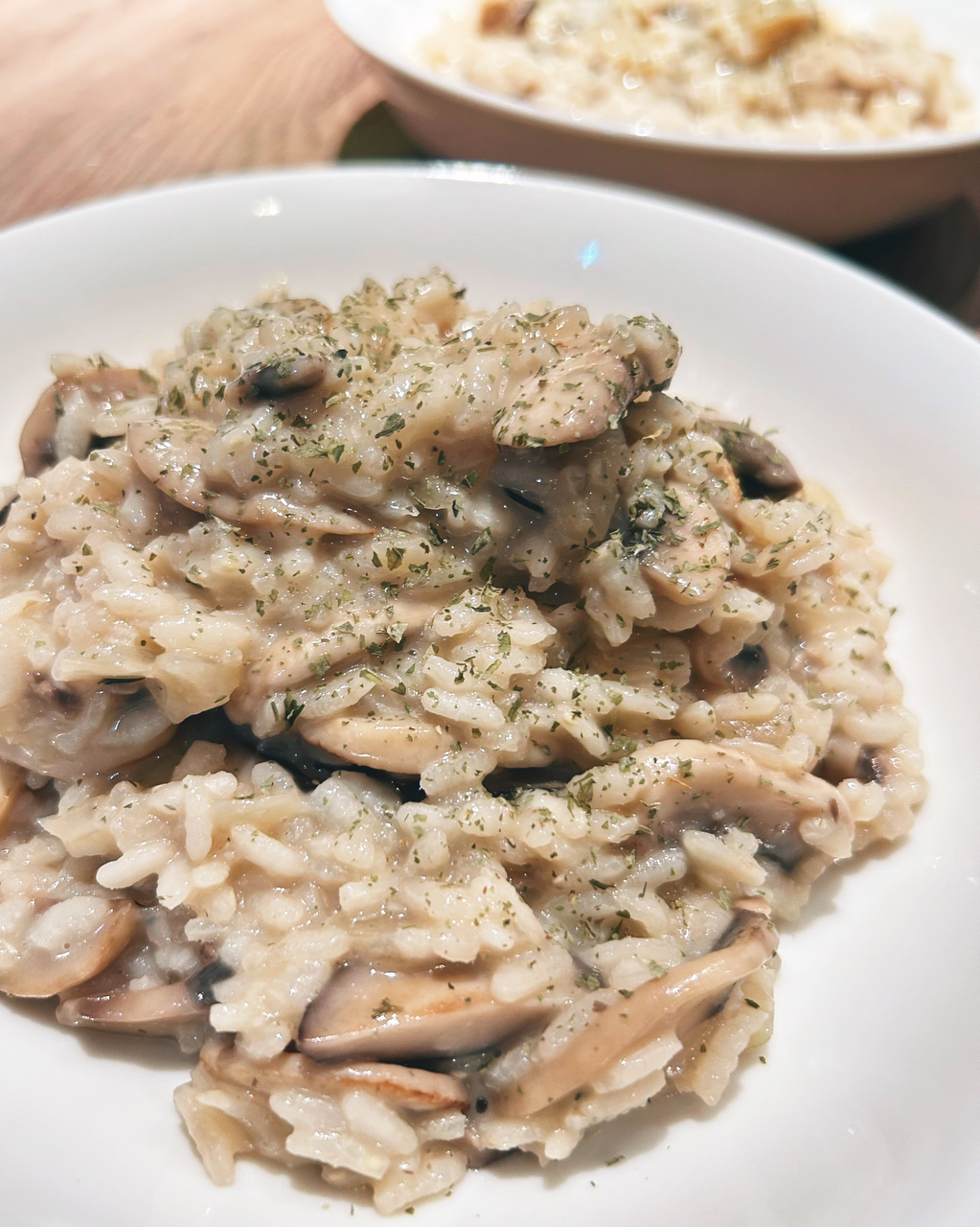 意大利菌菇烩饭（三种口味～原味、奶油、黑松露）Risotto