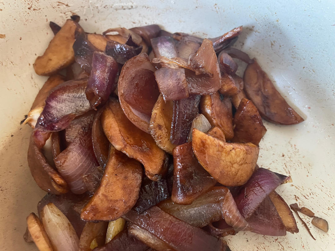 洋葱遇到杏鲍菇