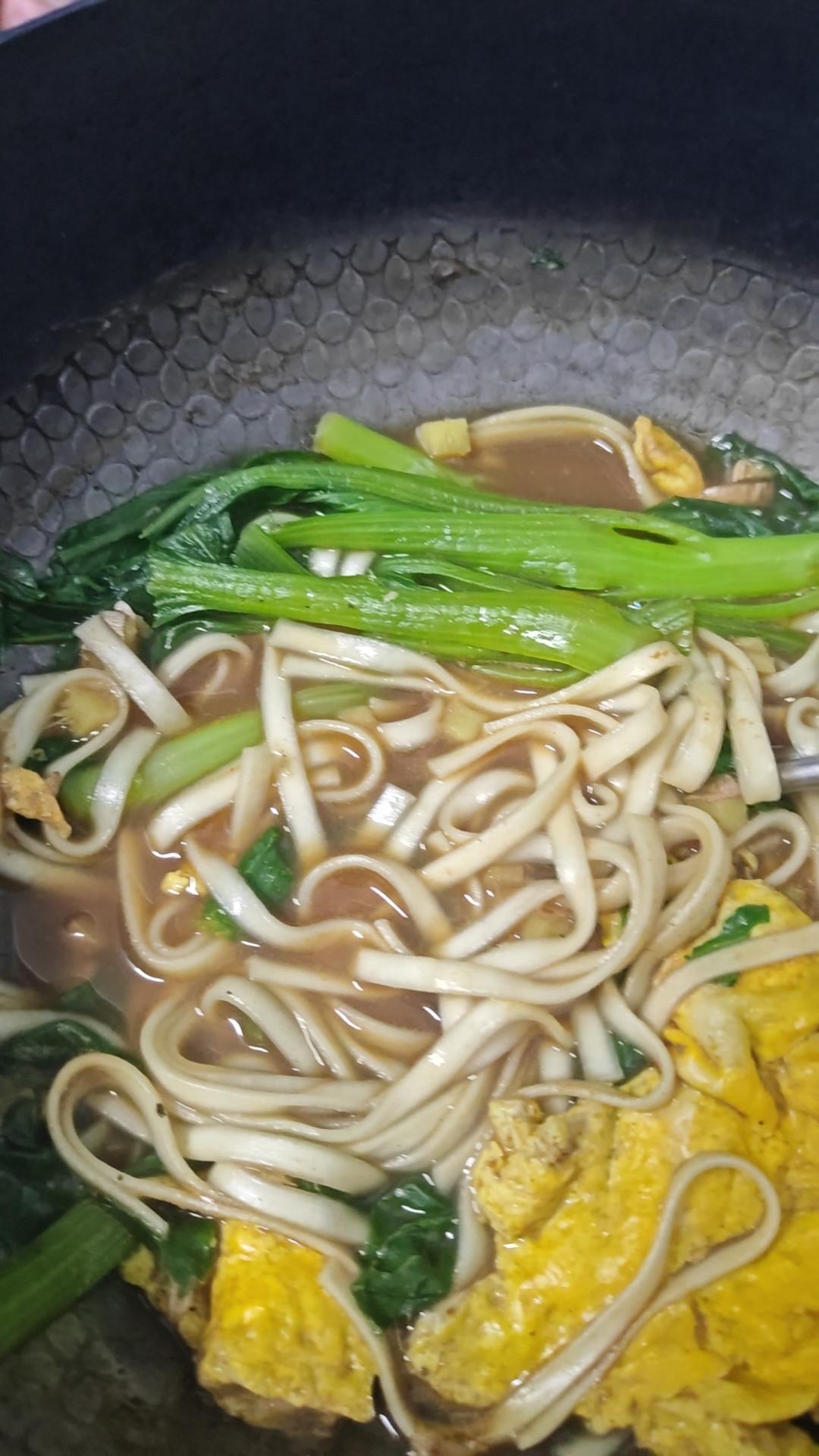 青菜鸡蛋汤面
