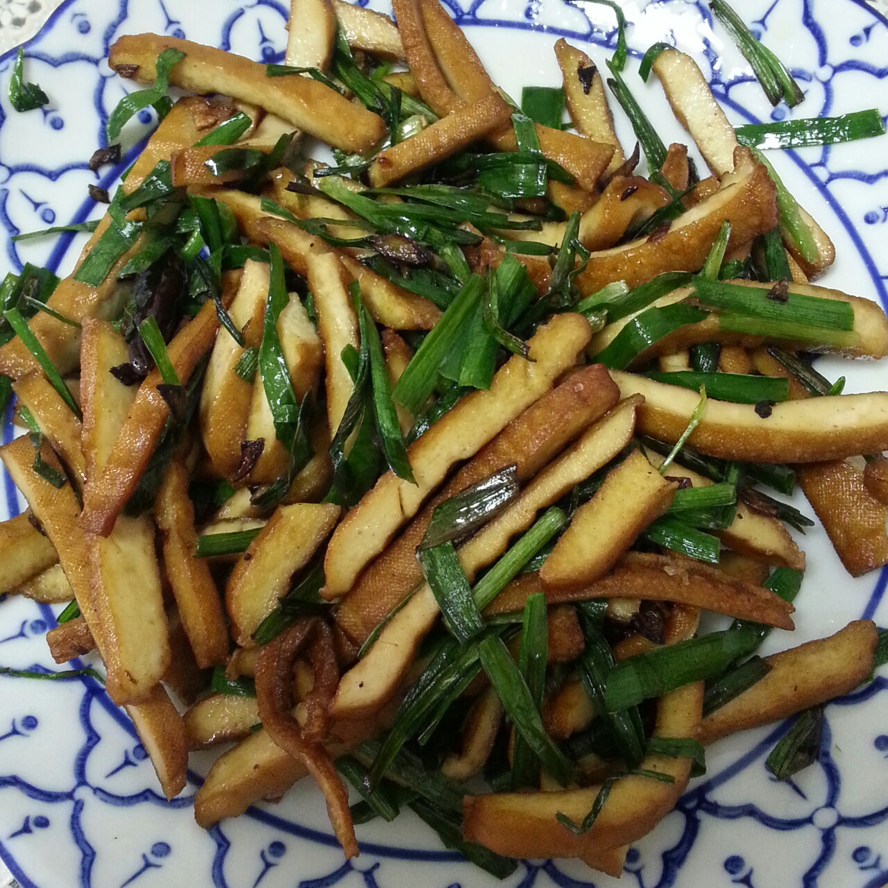 韭菜炒香干