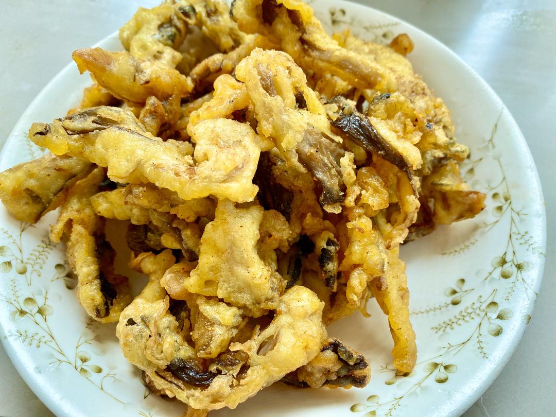 【椒盐香炸蘑菇的做法步骤图，怎么做好吃】橘狗饭堂_下厨房
