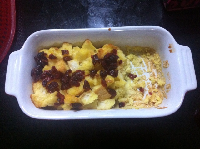 焗烤蔓越梅吐司布丁