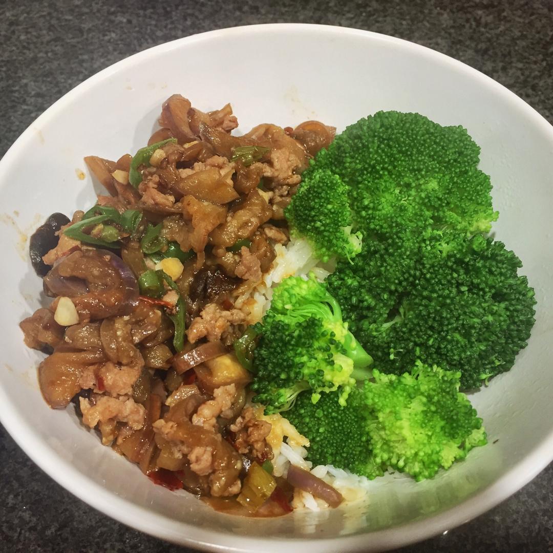 红烧肉沫茄子