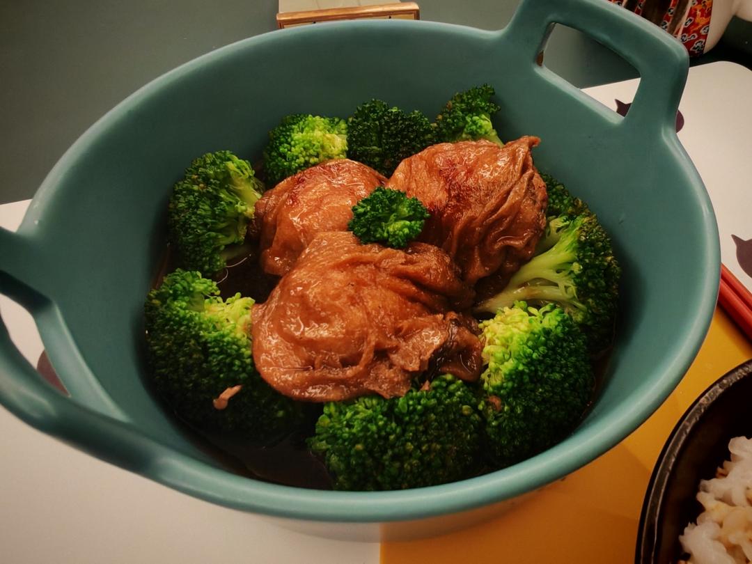 红烧油面筋塞肉