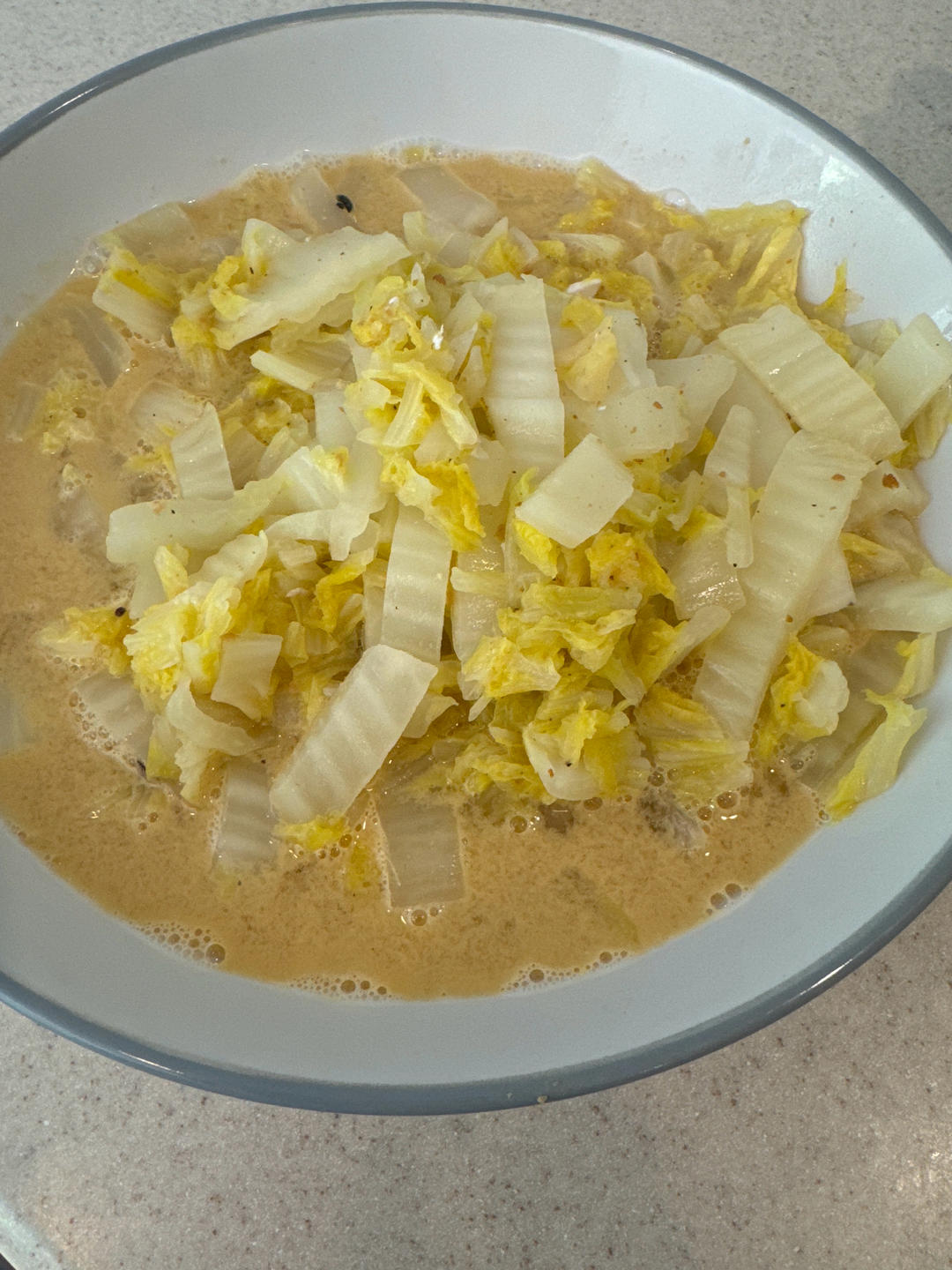 咸蛋黄虾皮白菜【美味下饭】