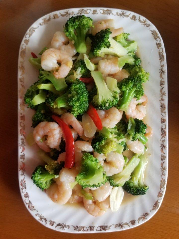 西兰花炒虾仁