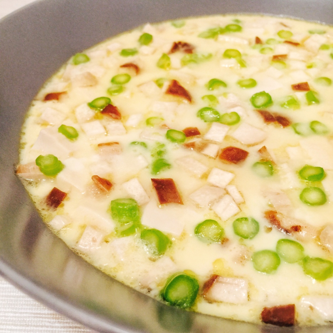 豆腐菌菇蛋羹