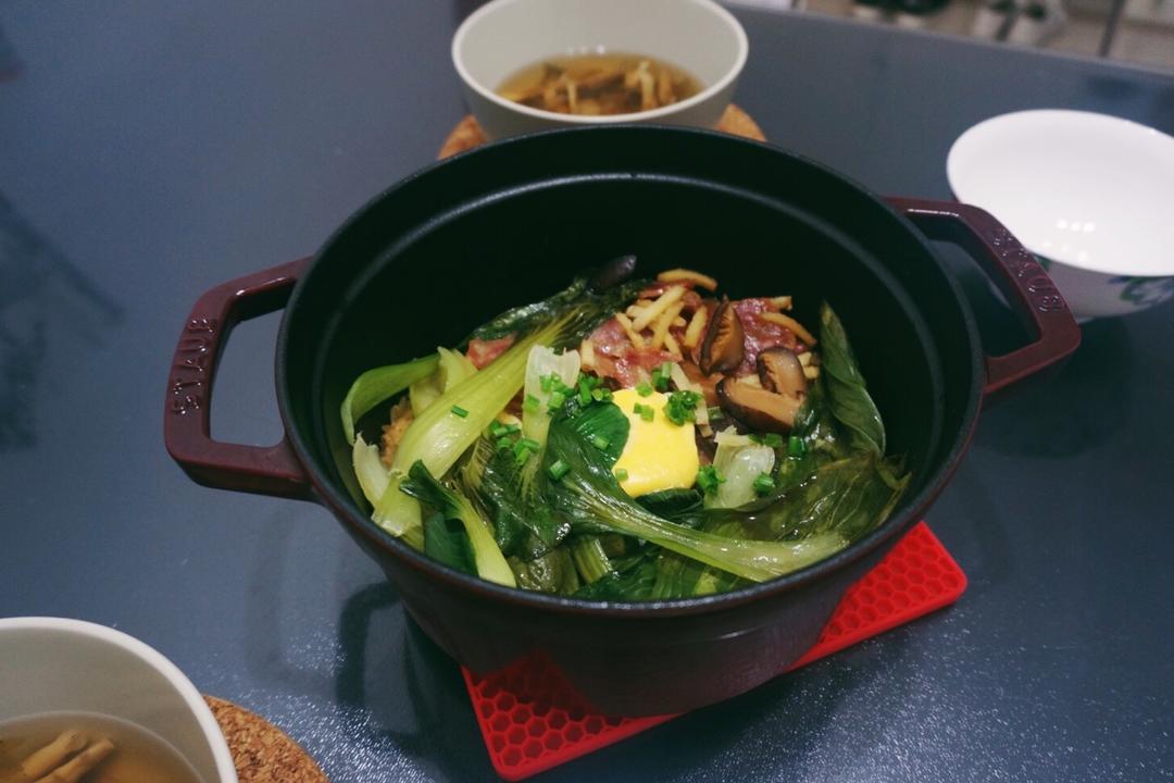 经典staub铸铁锅食谱之---腊味煲仔饭